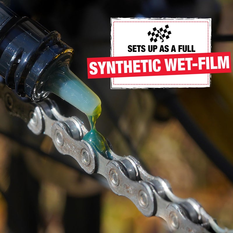 Finish Line Wet Bicycle Chain Lube â€“ Long-Lasting Wet Style Lubricant for Road, Mountain, and Gravel Bikes â€“ Reduces Friction and Repels Water â€“ 2oz Drip Bottle - Image 3